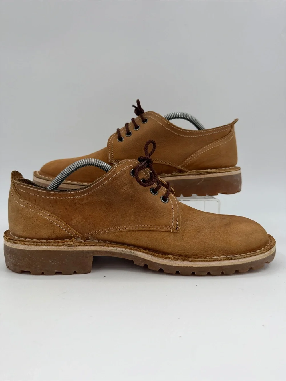 Authentic Bata Safari Kenya Low Cut Oxfords Desert Shoes Men's 9.5 Wheat NuBuck